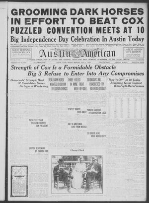 Austin American (Austin, Tex.), Ed. 1 Monday, July 5, 1920