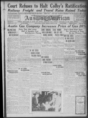 Austin American (Austin, Tex.), Ed. 1 Thursday, August 26, 1920