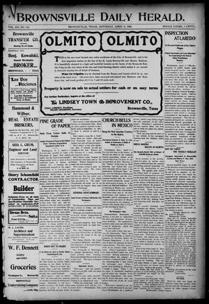 Brownsville Daily Herald (Brownsville, Tex.), Vol. 12, No. 418, Ed. 1, Saturday, April 9, 1904