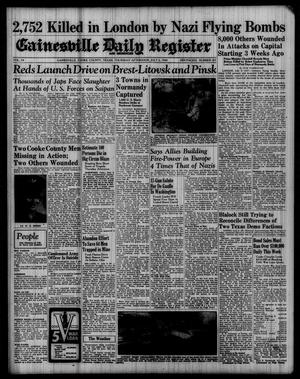 Primary view of object titled 'Gainesville Daily Register and Messenger (Gainesville, Tex.), Vol. 54, No. 267, Ed. 1 Thursday, July 6, 1944'.