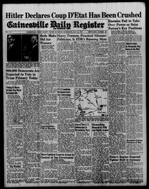 Gainesville Daily Register and Messenger (Gainesville, Tex.), Vol. 54, No. 281, Ed. 1 Saturday, July 22, 1944