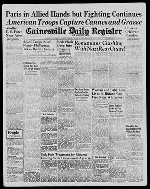 Primary view of object titled 'Gainesville Daily Register and Messenger (Gainesville, Tex.), Vol. 54, No. 310, Ed. 1 Friday, August 25, 1944'.
