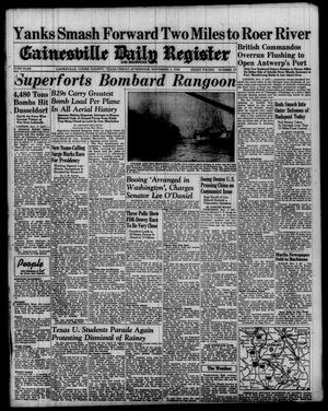 Primary view of object titled 'Gainesville Daily Register and Messenger (Gainesville, Tex.), Vol. 55, No. 57, Ed. 1 Friday, November 3, 1944'.