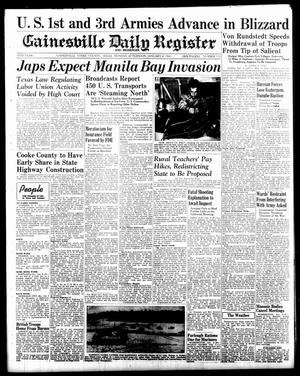 Primary view of object titled 'Gainesville Daily Register and Messenger (Gainesville, Tex.), Vol. 55, No. 113, Ed. 1 Monday, January 8, 1945'.