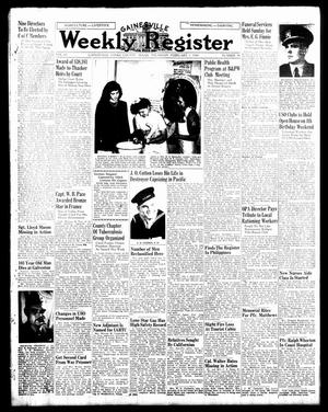 Primary view of object titled 'Gainesville Weekly Register (Gainesville, Tex.), Vol. 67, No. 30, Ed. 1 Thursday, February 1, 1945'.