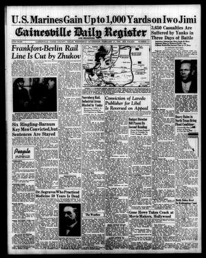 Gainesville Daily Register and Messenger (Gainesville, Tex.), Vol. 55, No. 151, Ed. 1 Wednesday, February 21, 1945