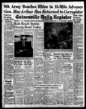 Primary view of object titled 'Gainesville Daily Register and Messenger (Gainesville, Tex.), Vol. 55, No. 159, Ed. 1 Friday, March 2, 1945'.
