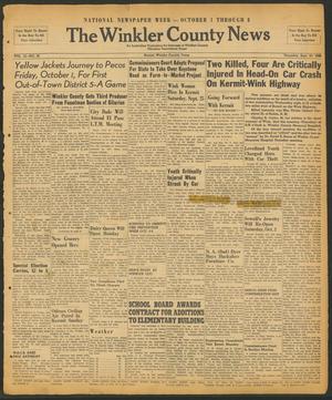The Winkler County News (Kermit, Tex.), Vol. 12, No. 30, Ed. 1 Thursday, September 30, 1948