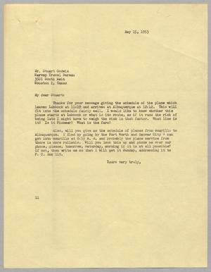 [Letter from I. H. Kempner to Stuart Godwin, May 15, 1953]