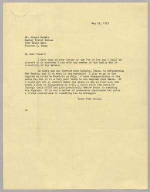 [Letter from I. H. Kempner to Stuart Godwin, May 12, 1953]