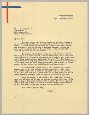 [Letter from I. H. Kempner to Herbert Kempner, April 14, 1953]