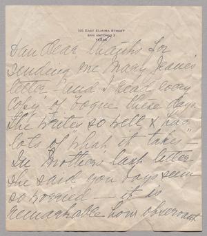 [Letter from Hattie Oppenheimer to D. W. Kempner, August 1945]