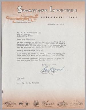 [Letter from Thos. L. James to A. H. Blackshear, Jr., December 16, 1954]