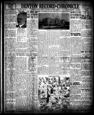 Denton Record-Chronicle (Denton, Tex.), Vol. 24, No. 25, Ed. 1 Friday, September 12, 1924