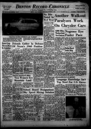 Denton Record-Chronicle (Denton, Tex.), Vol. 56, No. 89, Ed. 1 Thursday, November 13, 1958
