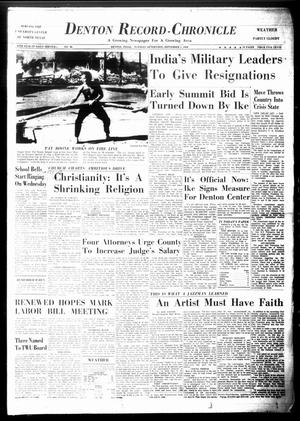 Denton Record-Chronicle (Denton, Tex.), Vol. 57, No. 25, Ed. 1 Tuesday, September 1, 1959