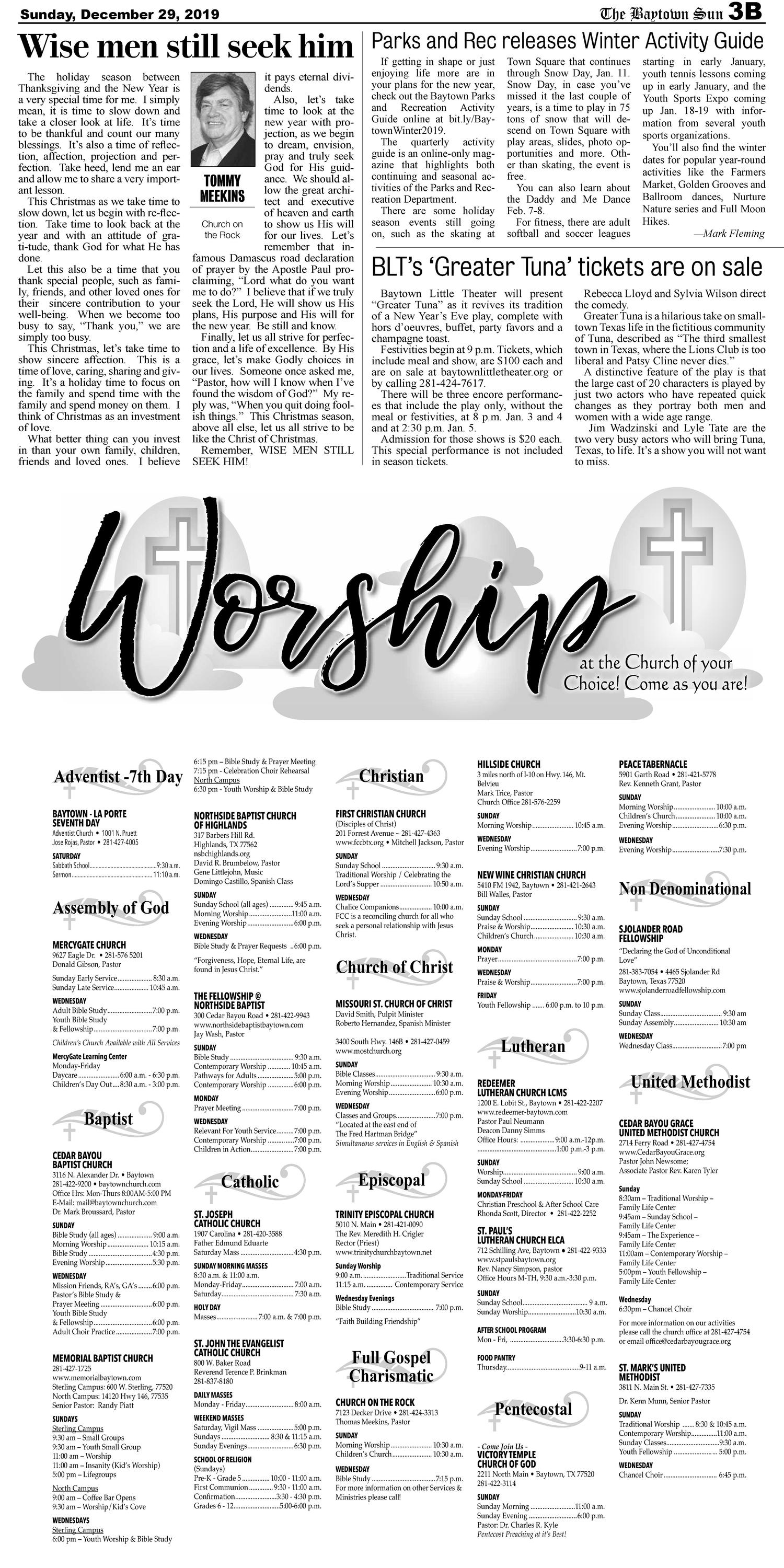 The Baytown Sun (Baytown, Tex.), Vol. 99, No. 251, Ed. 1 Sunday, December 29, 2019
                                                
                                                    [Sequence #]: 11 of 30
                                                