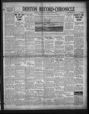 Denton Record-Chronicle (Denton, Tex.), Vol. 30, No. 46, Ed. 1 Tuesday, October 7, 1930