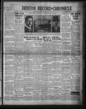 Denton Record-Chronicle (Denton, Tex.), Vol. 30, No. 52, Ed. 1 Tuesday, October 14, 1930