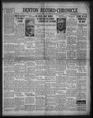 Denton Record-Chronicle (Denton, Tex.), Vol. 30, No. 58, Ed. 1 Tuesday, October 21, 1930