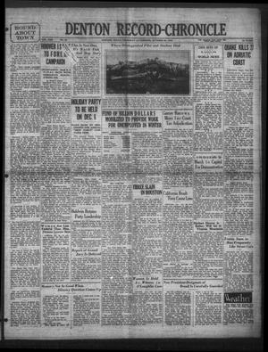 Denton Record-Chronicle (Denton, Tex.), Vol. 30, No. 66, Ed. 1 Thursday, October 30, 1930
