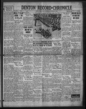 Primary view of object titled 'Denton Record-Chronicle (Denton, Tex.), Vol. 30, No. 85, Ed. 1 Friday, November 21, 1930'.