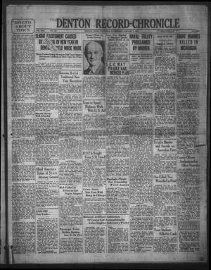 Denton Record-Chronicle (Denton, Tex.), Vol. 30, No. 120, Ed. 1 Thursday, January 1, 1931
