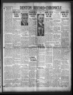 Denton Record-Chronicle (Denton, Tex.), Vol. 30, No. 141, Ed. 1 Monday, January 26, 1931