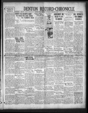 Denton Record-Chronicle (Denton, Tex.), Vol. 30, No. 150, Ed. 1 Thursday, February 5, 1931