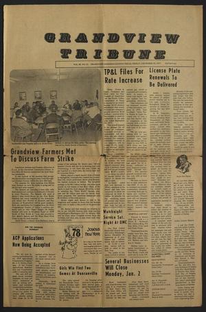 Grandview Tribune (Grandview, Tex.), Vol. 82, No. 21, Ed. 1 Friday, December 30, 1977