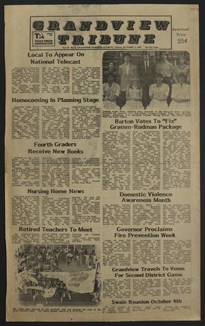 Grandview Tribune (Grandview, Tex.), Vol. 92, No. 8, Ed. 1 Friday, October 2, 1987