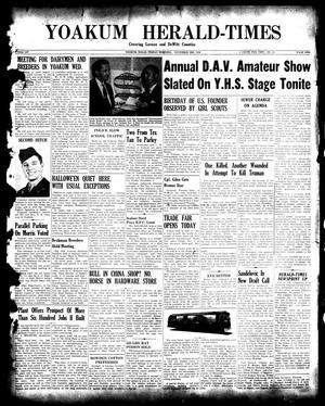 Yoakum Herald-Times (Yoakum, Tex.), Vol. 54, No. 14, Ed. 1 Friday, November 3, 1950