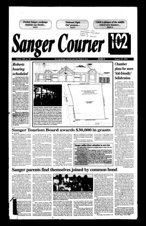 Primary view of object titled 'Sanger Courier (Sanger, Tex.), Vol. 102, No. 45, Ed. 1 Thursday, August 30, 2001'.