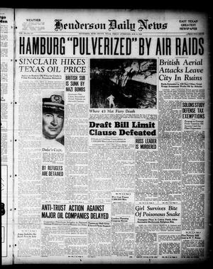 Henderson Daily News (Henderson, Tex.), Vol. 10, No. 117, Ed. 1 Friday, August 2, 1940