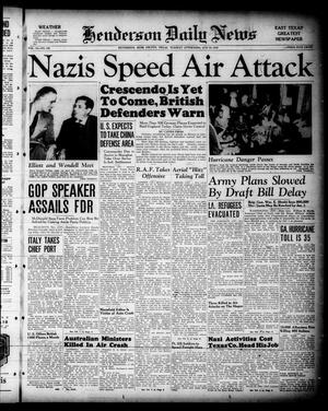 Henderson Daily News (Henderson, Tex.), Vol. 10, No. 126, Ed. 1 Tuesday, August 13, 1940