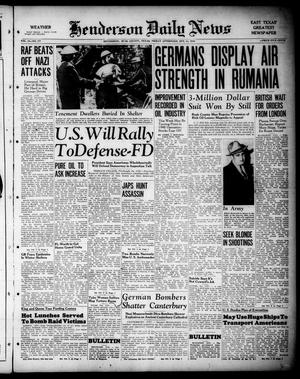Henderson Daily News (Henderson, Tex.), Vol. 10, No. 177, Ed. 1 Friday, October 11, 1940