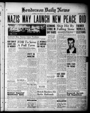 Henderson Daily News (Henderson, Tex.), Vol. 10, No. 189, Ed. 1 Friday, October 25, 1940