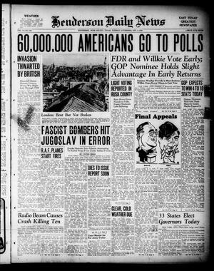 Henderson Daily News (Henderson, Tex.), Vol. 10, No. 198, Ed. 1 Tuesday, November 5, 1940
