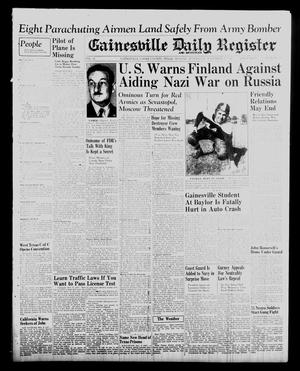 Gainesville Daily Register and Messenger (Gainesville, Tex.), Vol. 52, No. [56], Ed. 1 Monday, November 3, 1941