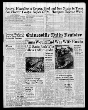 Primary view of object titled 'Gainesville Daily Register and Messenger (Gainesville, Tex.), Vol. 52, No. 60, Ed. 1 Friday, November 7, 1941'.