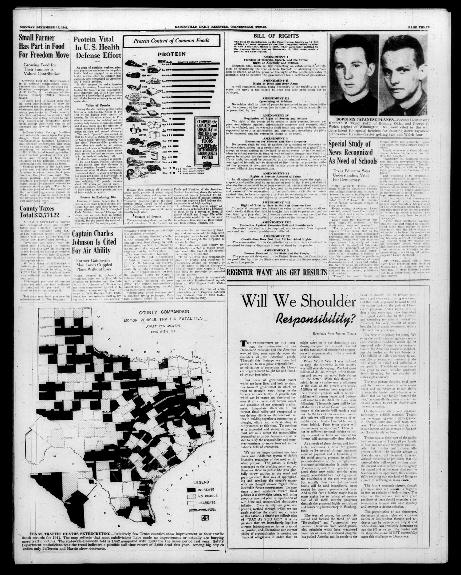 Gainesville Daily Register and Messenger (Gainesville, Tex.), Vol. 52, No. 92, Ed. 1 Monday, December 15, 1941
                                                
                                                    [Sequence #]: 3 of 8
                                                