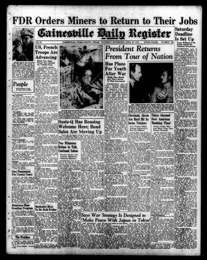 Gainesville Daily Register and Messenger (Gainesville, Tex.), Vol. 53, No. 206, Ed. 1 Thursday, April 29, 1943