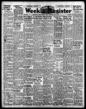 Primary view of object titled 'Gainesville Weekly Register (Gainesville, Tex.), Vol. 64, No. 52, Ed. 1 Thursday, July 8, 1943'.