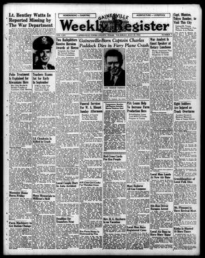 Gainesville Weekly Register (Gainesville, Tex.), Vol. 65, No. 3, Ed. 1 Thursday, July 29, 1943