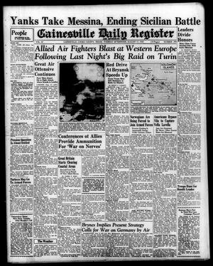 Primary view of object titled 'Gainesville Daily Register and Messenger (Gainesville, Tex.), Vol. 53, No. 299, Ed. 1 Tuesday, August 17, 1943'.