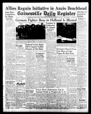 Primary view of object titled 'Gainesville Daily Register and Messenger (Gainesville, Tex.), Vol. 54, No. 144, Ed. 1 Monday, February 14, 1944'.
