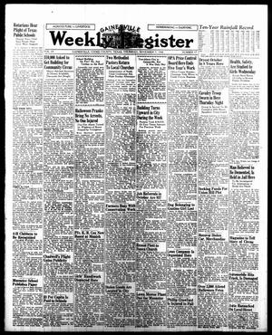 Primary view of object titled 'Gainesville Weekly Register (Gainesville, Tex.), Vol. 69, No. 17, Ed. 1 Thursday, November 7, 1946'.
