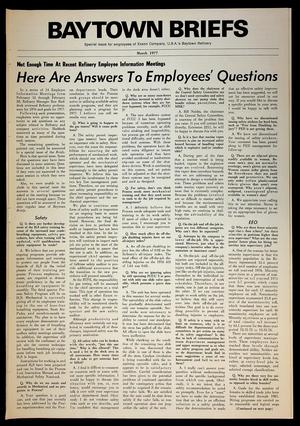 Baytown Briefs (Baytown, Tex.), Vol. 25, No. 03, Ed. 1, March 1977