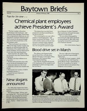 Baytown Briefs (Baytown, Tex.), Vol. 33, No. 01, Ed. 1, January-February 1985