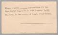 Thumbnail image of item number 3 in: '[Card from Temple B'nai Israel to Isaac H. Kempner, April 5, 1949]'.